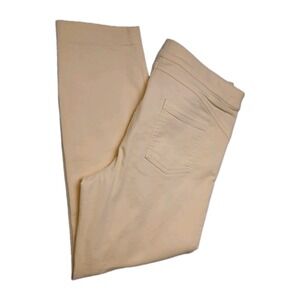 Christopher & Banks Boyfriend Women Yellow Pants Sz 12 36X27 Petite Summer #554C